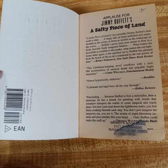 A Salty Piece of Land  Buffett, Jimmy  Mass Market Paperback Book  Used 2004 - Picture 5 of 10